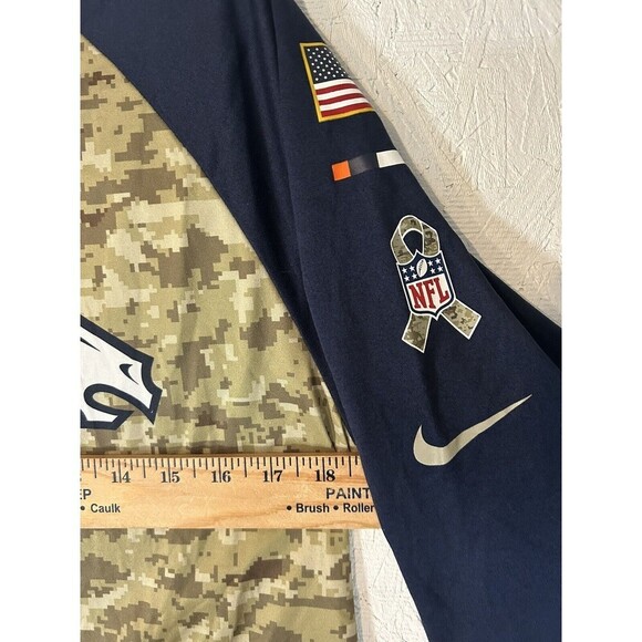 Nike Denver Broncos Salute to Service 3/4 Sleeve Dri Fit Shirt Size Medium - Picture 4 of 7